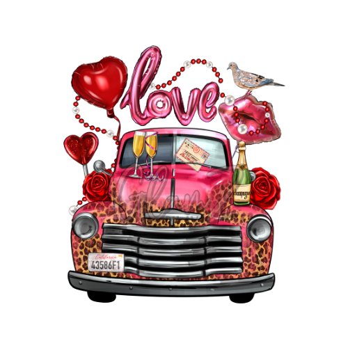 Love Truck Decal