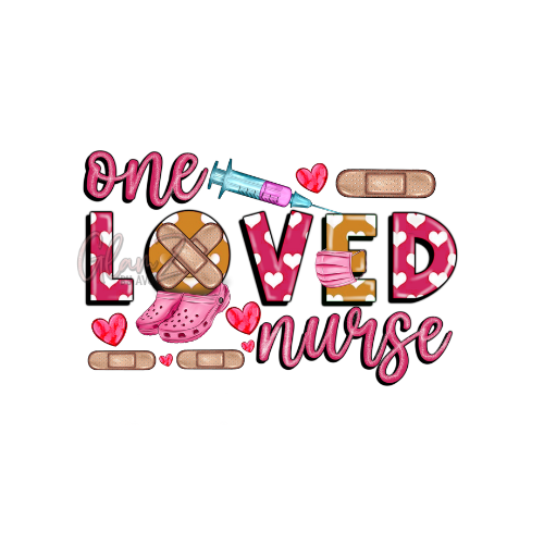 One Loved Nurse Decal Vinyl Sticker