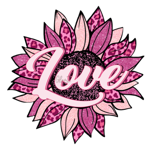 Love Flower Decal Sticker